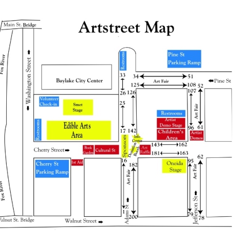 Artstreet Artist Map 2014